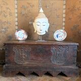 Wedding chest, coat of arms motifs, circa 1600