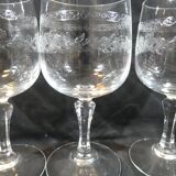 9 crystal wine glasses