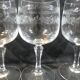9 verres  à vin cristal