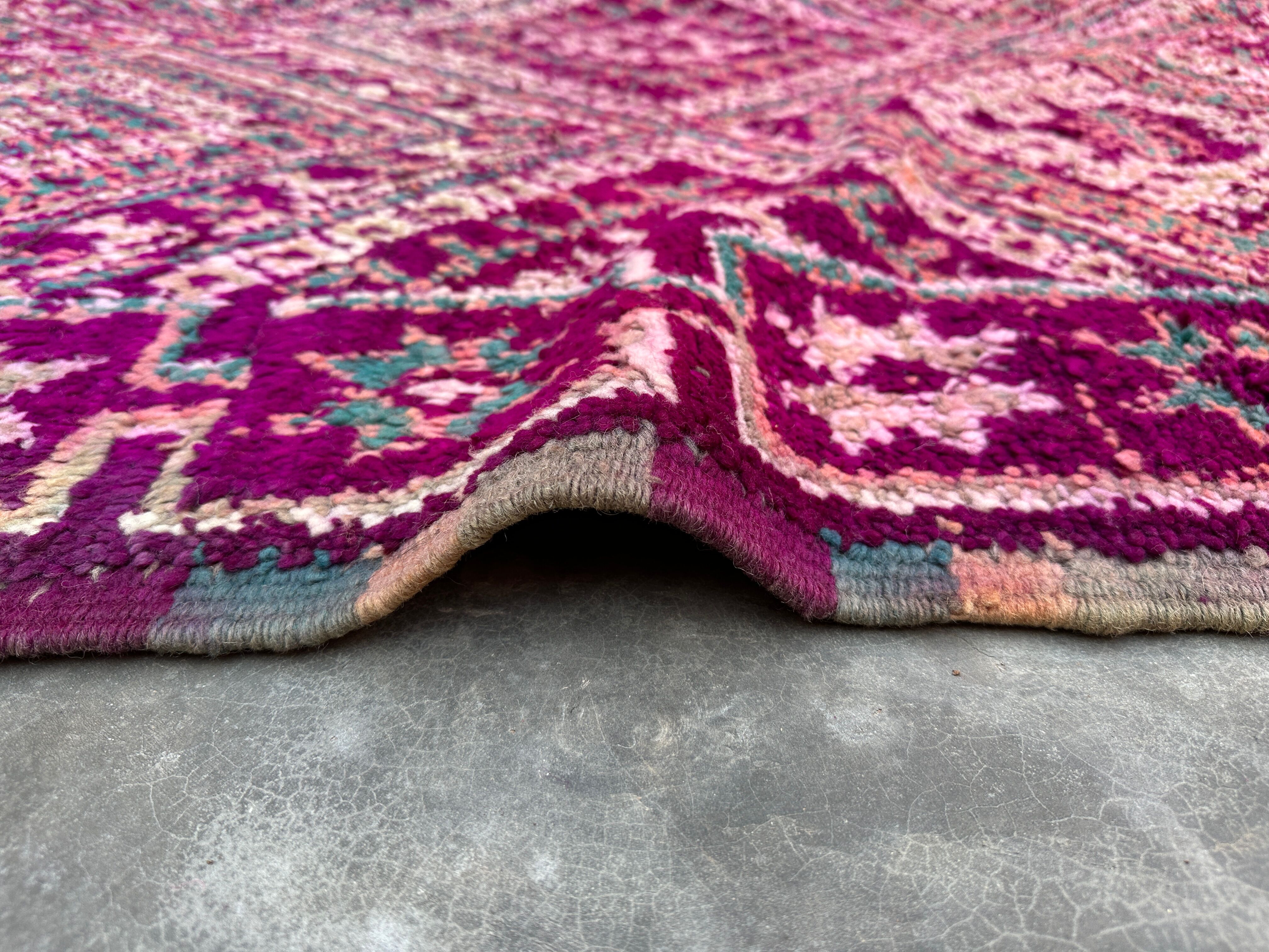 Tapis Violet Beni M'Guild - 193 x 310 cm