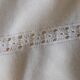 Antique white cotton tablecloth