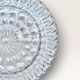 Set of three round wall/ceiling lights in moulded glass.