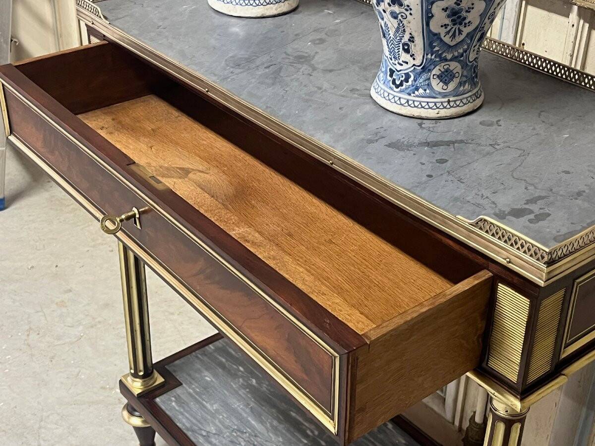 Small mahogany console table, Louis XVI period