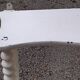 charming curved shelf with 2 turned wooden supports