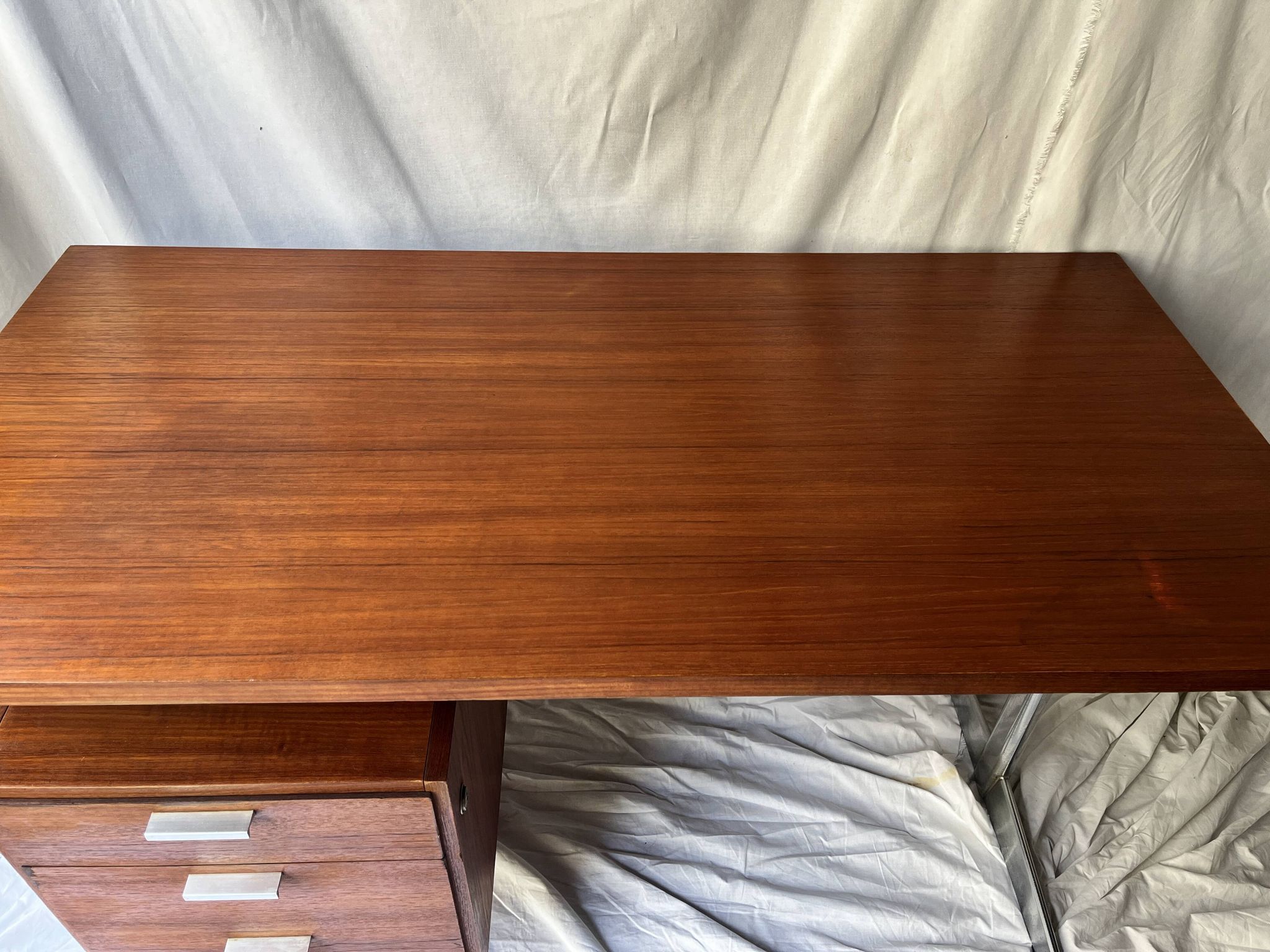Scandinavian desk in wood and metal by Cees Braakman - Pastoe, design 1970
