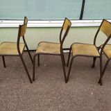 Set of 6 school chairs