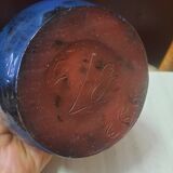 Glazed terracotta vase