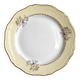 Round vintage plate L'Amandinoise model Paola cream and white flowers