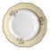 Round vintage plate L'Amandinoise model Paola cream and white flowers