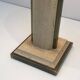 Table Lamp in Travertine and Gold Chrome, French Work, circa 1970