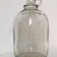 Cylinder transparent cylindrical demijohn of "one gallon"