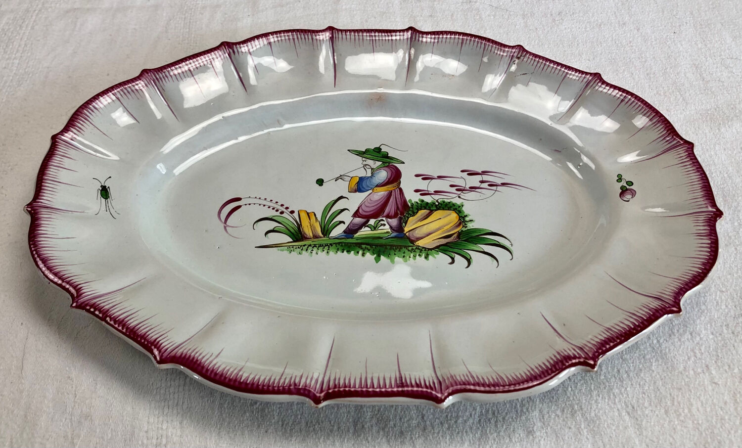 Dish Luneville XIXth