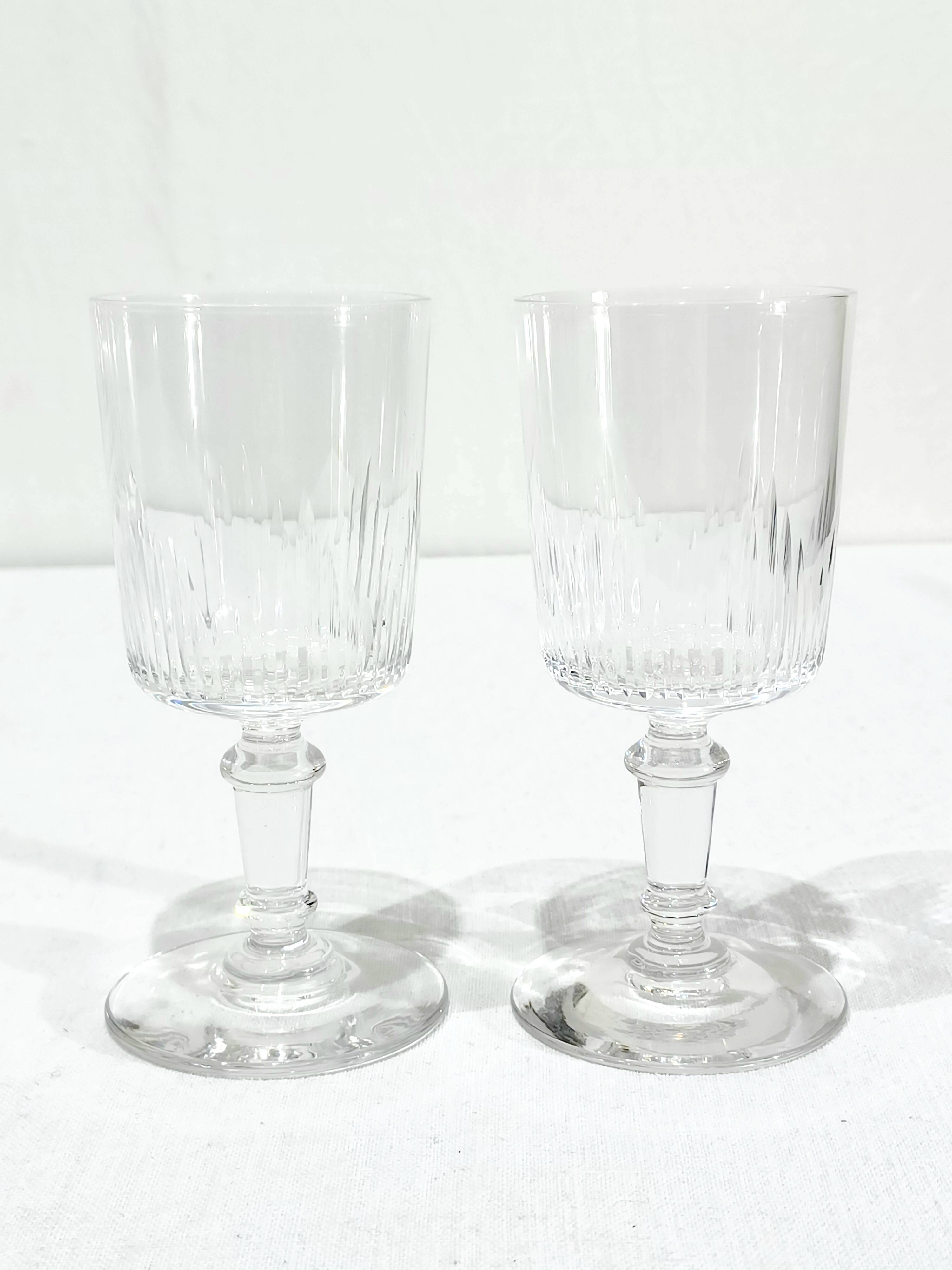 13 crystal white wine glasses