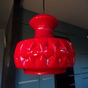 Peill & Putzler red opaline pendant light
