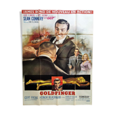 Original poster 1st print of 1965 Golfinger James Bond Sean Connery 120x160 cm