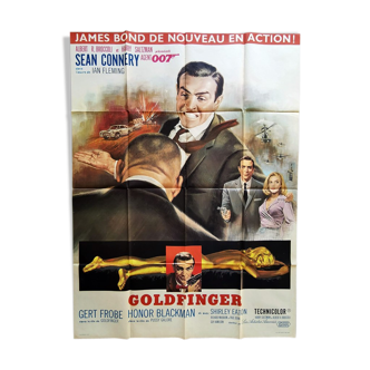Original poster 1st print of 1965 Golfinger James Bond Sean Connery 120x160 cm