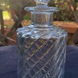 Large bamboo crystal bottle by Baccarat