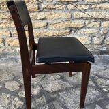 Wooden chair and skai
