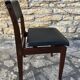 Wooden chair and skai