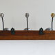 Vintage wood and metal patère