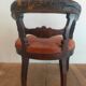 Fauteuil de bureau 1920 sculpté à tête de griffon