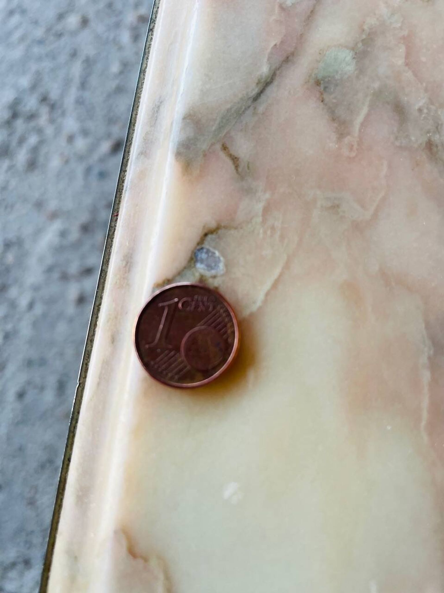 Vintage marble and brass coffee table circa 60's