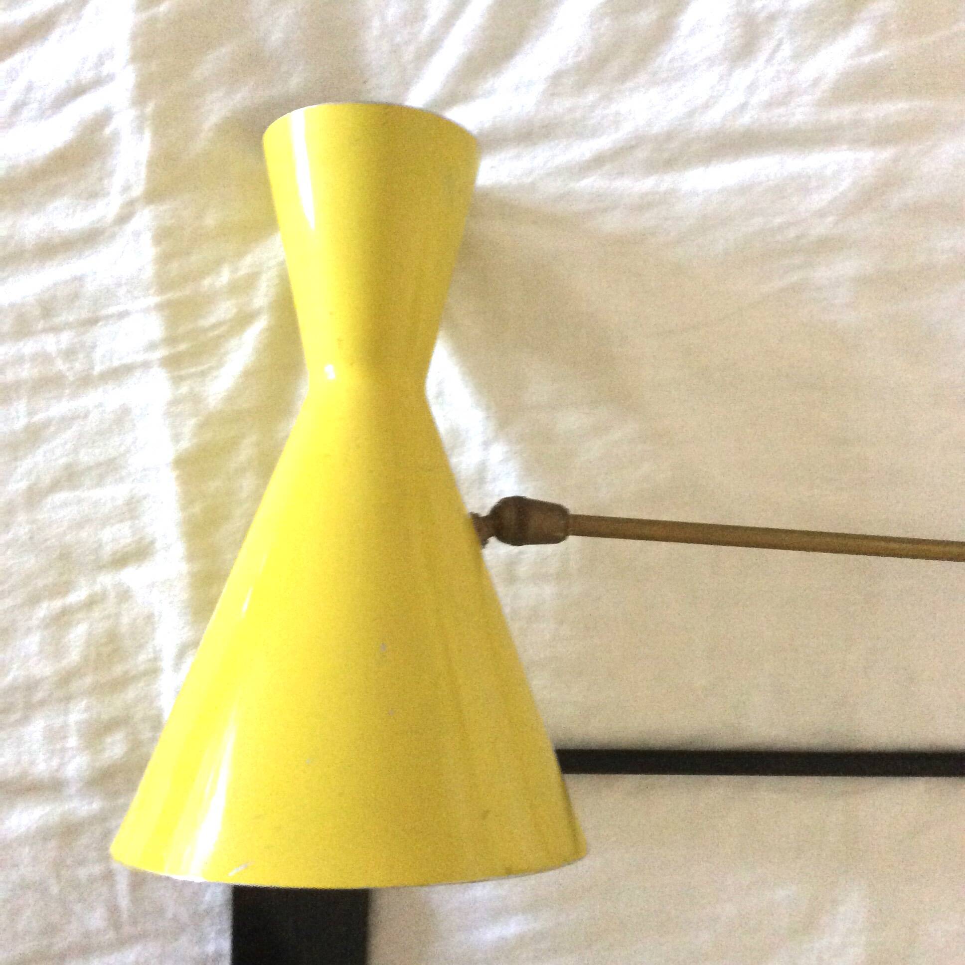 Light fixture, metal wall sconce, 1960s