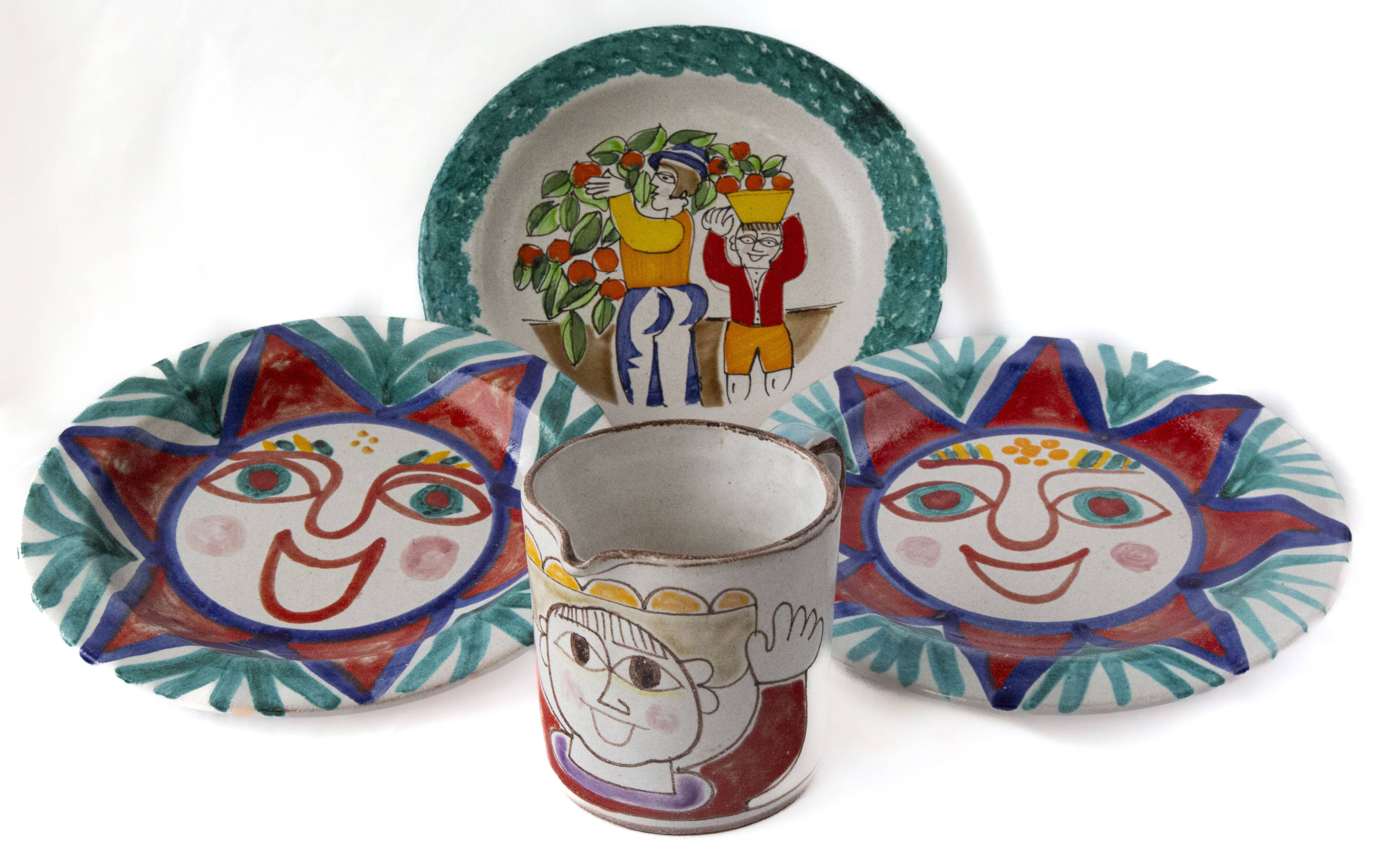 Collection set - 3 plates 26 cm + 1 jug 0.5 L - Giovanni De Simone