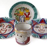 Collection set - 3 plates 26 cm + 1 jug 0.5 L - Giovanni De Simone