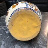 Vase en céramique polychromes en grès émaillé