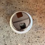 Briquet de table vintage Sarome Japon en plastique blanc