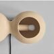 Table lamp or wall lamp in sand color made of ceramic, contemporary work.