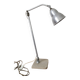 Articulated desk lamp, in aluminum and marble