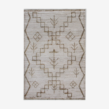 Tapis chanvre et laine 120x180 motifs ethniques