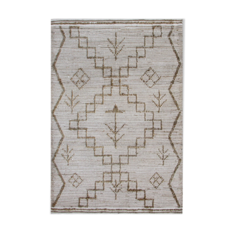 Hemp and wool carpet 120x180 ethnic motifs