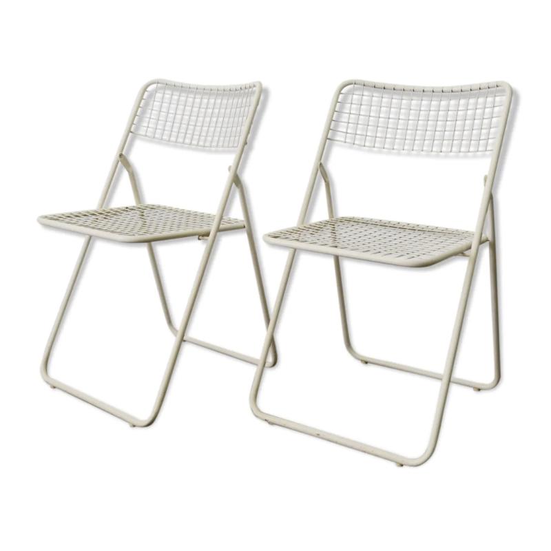 2 chaises pliantes Ted par Niels Gammelgaard pour Ikea