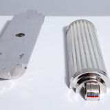 Pair of modernist art-deco wall lamps