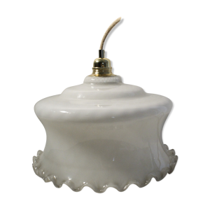 suspension ronde en opaline