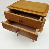 French wooden bedside 1950