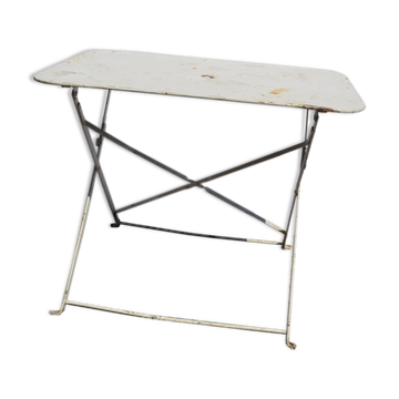 Table de jardin pliante en fer