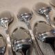 6 silver-plated soup spoons, Christofle Albi silversmith, 20.6cm