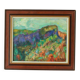 Huile sur toile vintage européenne originale – « Paysage vivant »