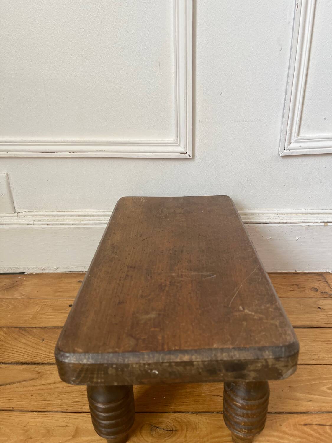 Low stool in old wood