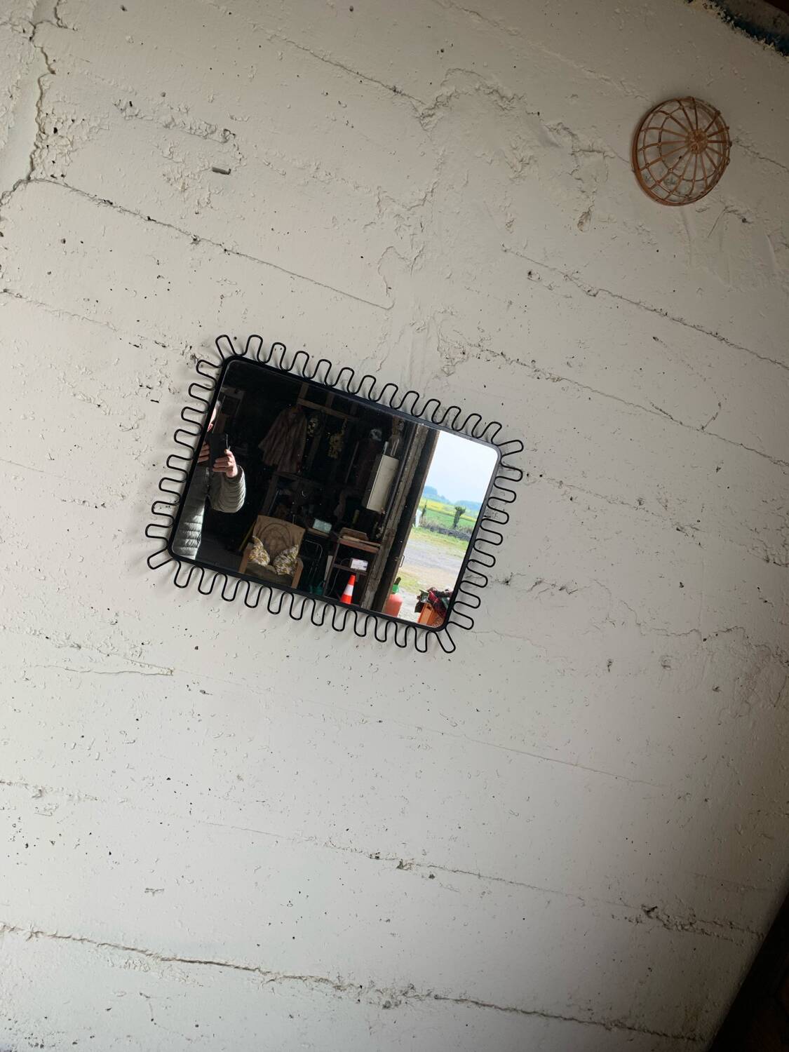 IKEA Mandal mirror from the 80s.