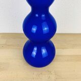 Scandinavian cobalt blue glass vase 40 cm