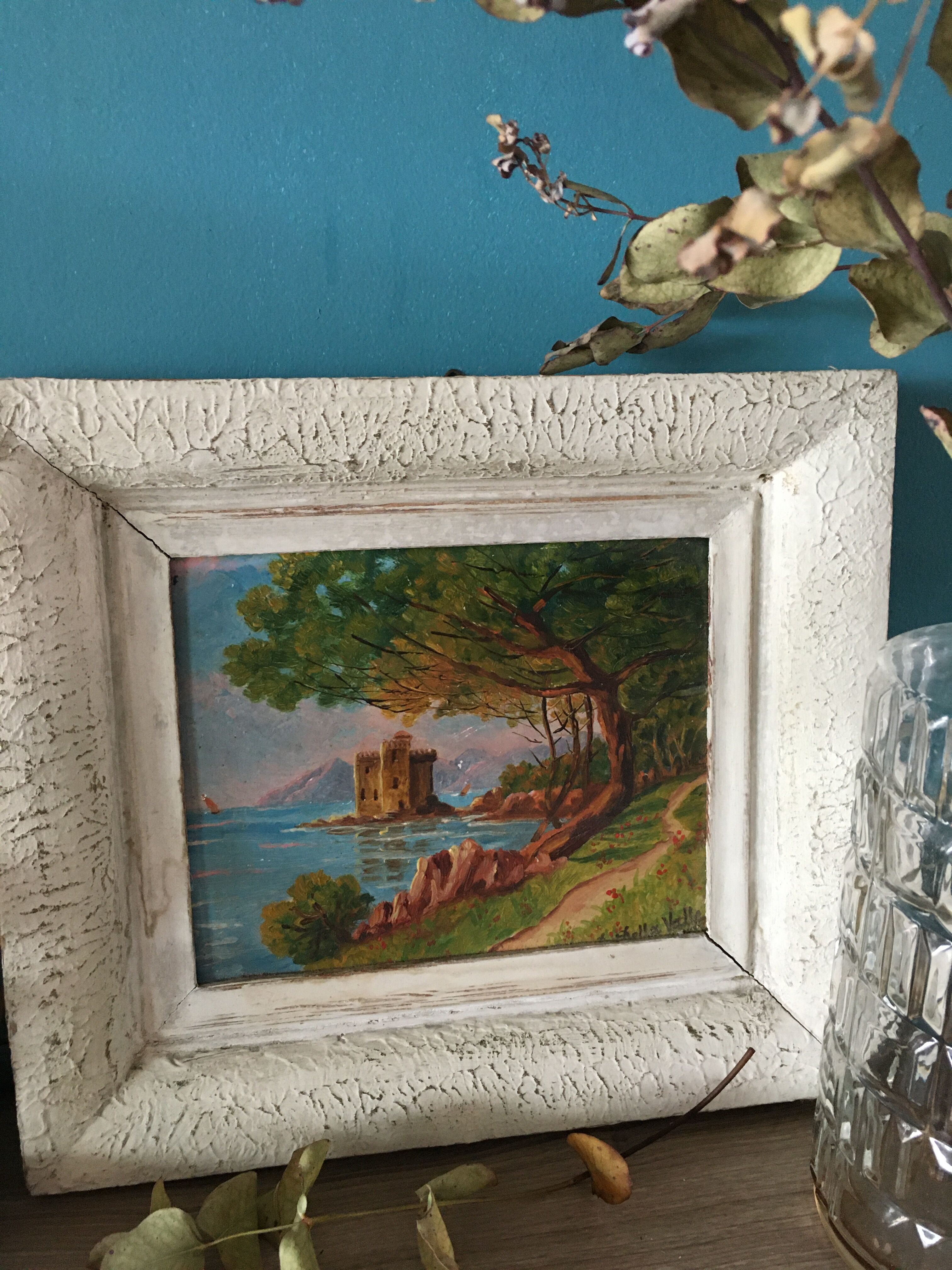 Ancient painting seen from Saint Honorat