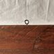 Vintage wooden wall-mounted coat rack with three double hooks