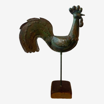 Rooster of the old copper bell tower