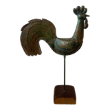 Coq du clocher ancien en cuivre