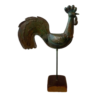 Rooster of the old copper bell tower